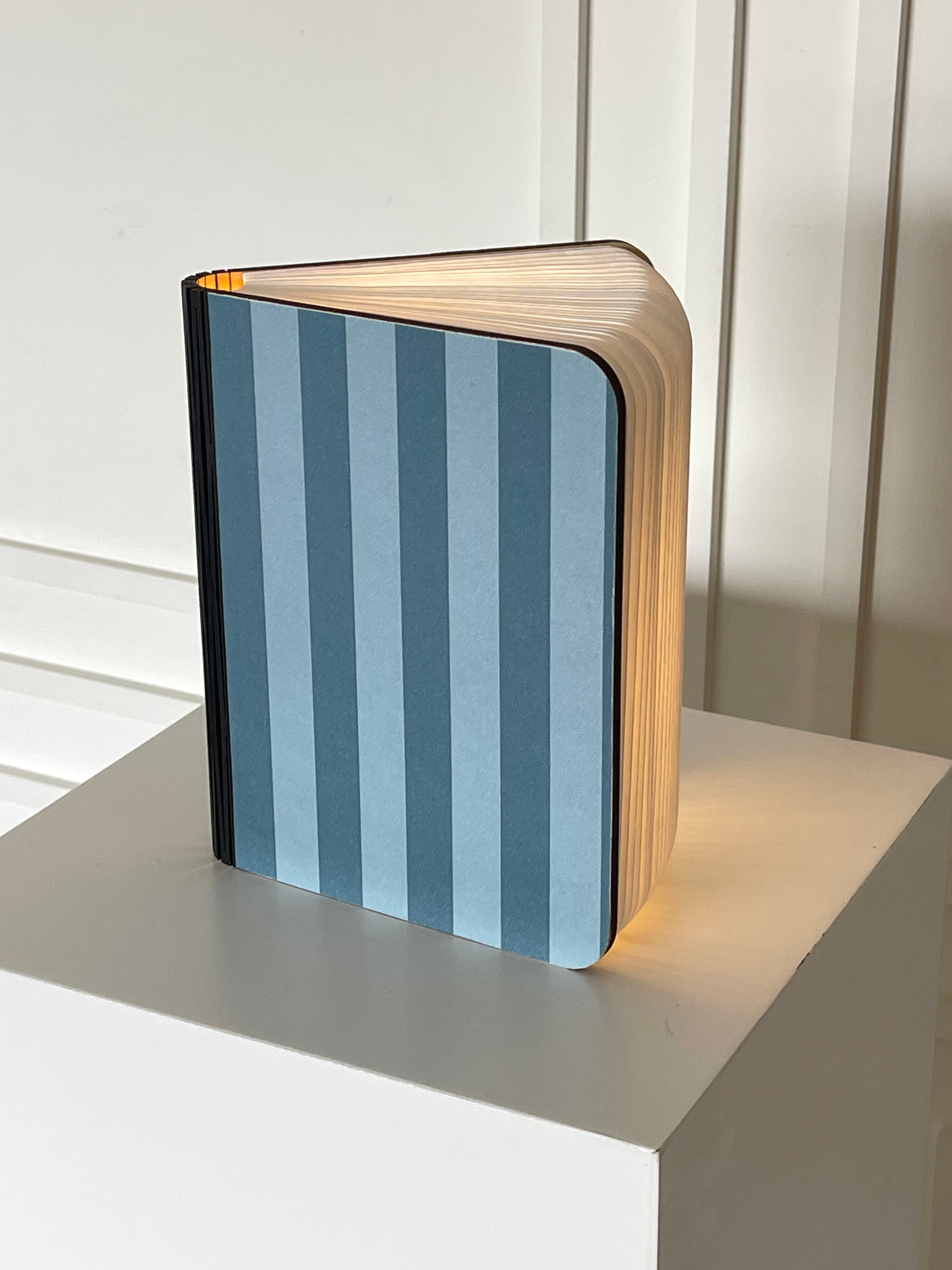 Libro de Luz con Firmas Stripes Azul