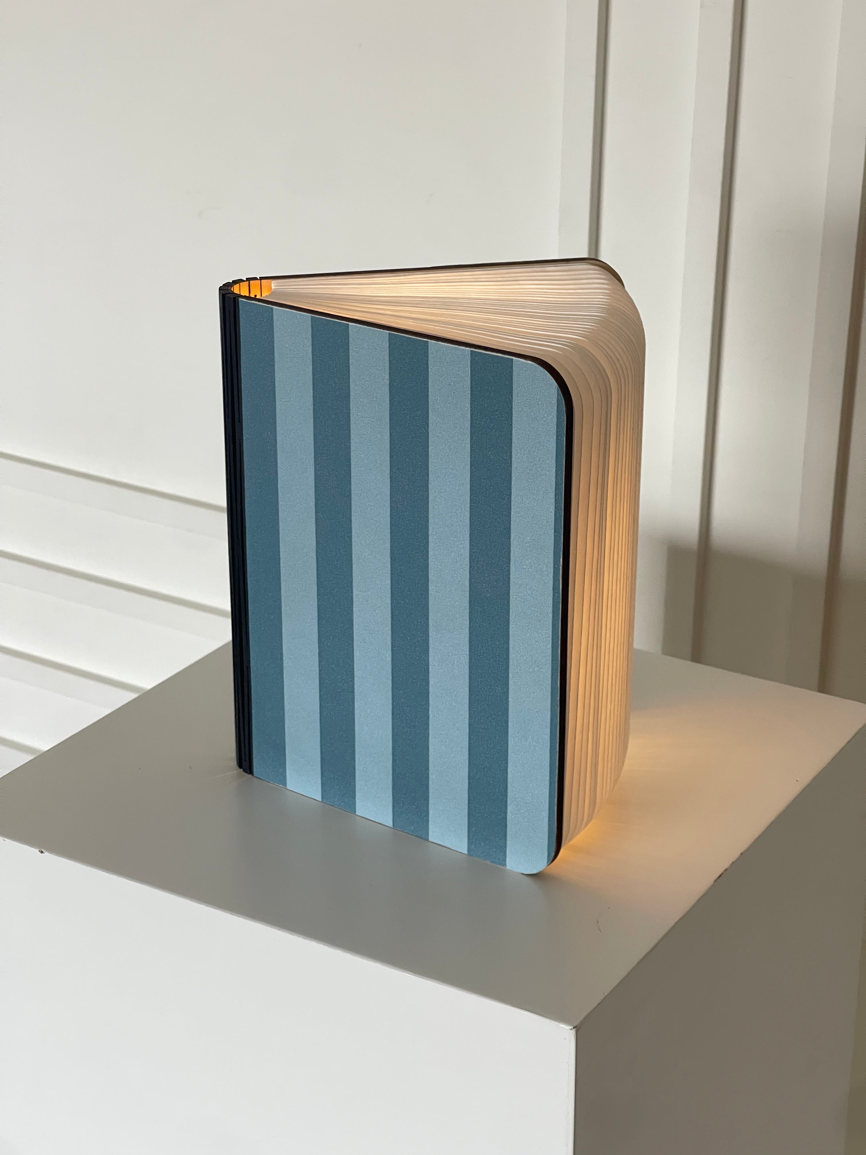 Libro de Luz con Firmas Stripes Azul